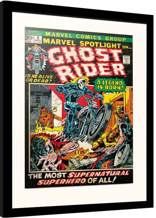 Indrammet plakat Marvel - Ghost Riders
