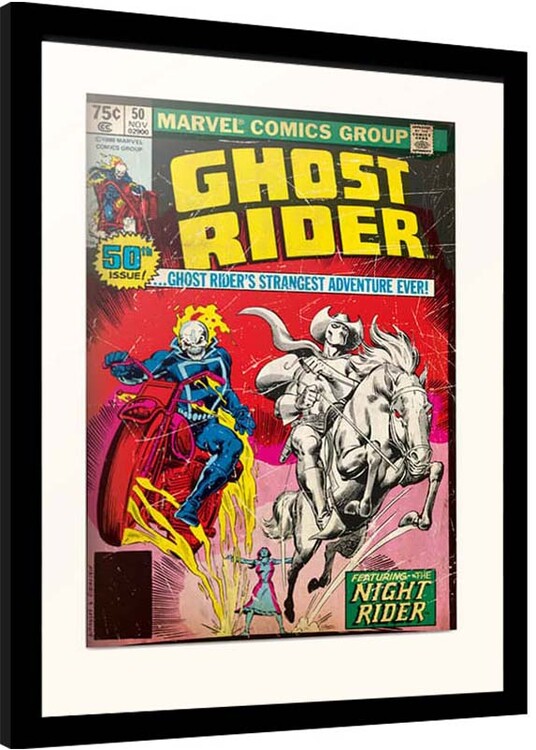 Indrammet plakat Marvel - Ghost Riders