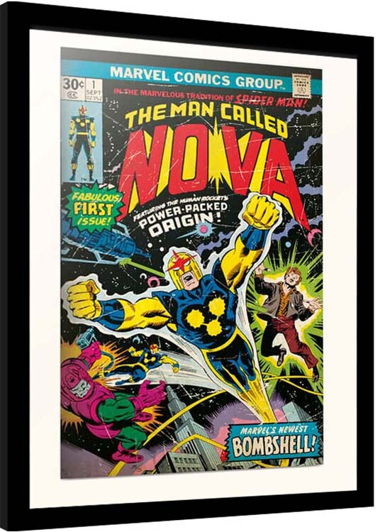 Indrammet plakat Marvel - Nova
