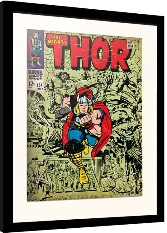 Ingelijste poster Marvel - Thor