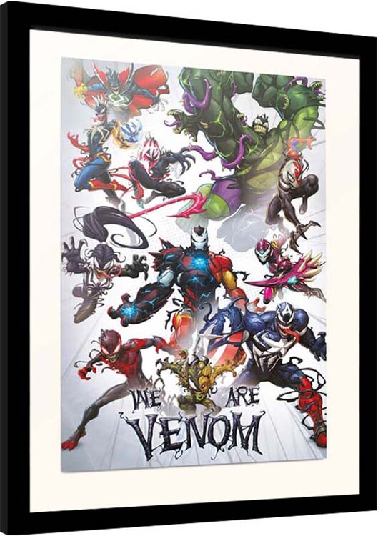 Ingelijste poster Marvel - We Are Venom