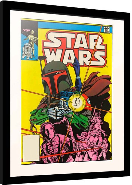 Ingelijste poster Star Wars - The Search Begins