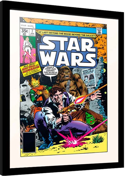 Ingelijste poster Star Wars - New Planets New Perils