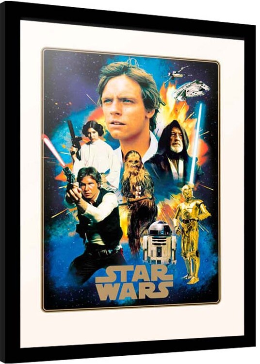 Zarámovaný plagát Star Wars - Heroes