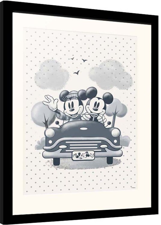 Poster incorniciato Disney - Mickey and Minnie Mouse - Travel
