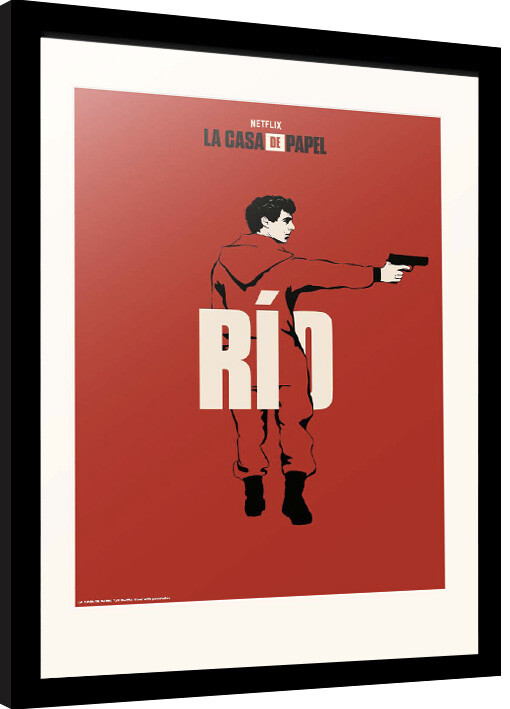 Ingelijste poster La Casa De Papel - Rio