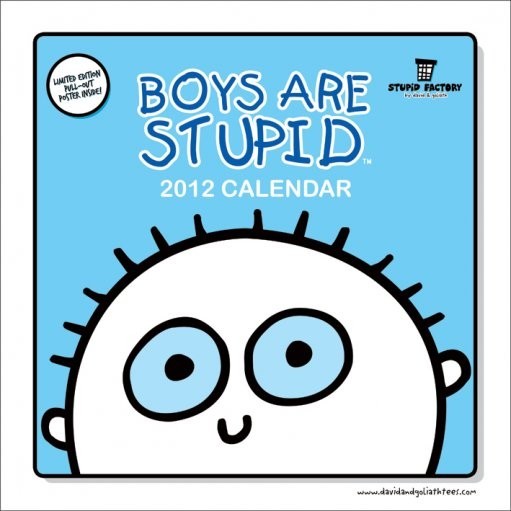 Kalendář 2027 Kalendář 2012 - BOYS ARE STUPID