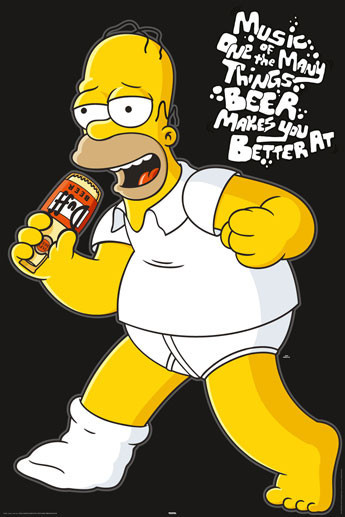Poster THE SIMPSONS - homer music