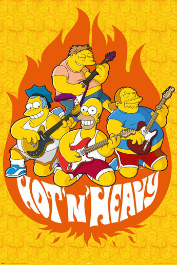 Poster THE SIMPSONS - hot and heavy