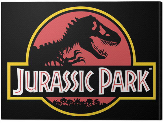 Schilderij op canvas Jurassic Park - Classic Logo