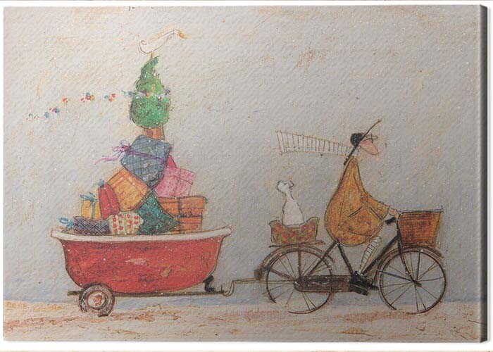 Levně Obraz na plátně Sam Toft - A Tubful of Good Cheer, 2 cm - 40×30 cm