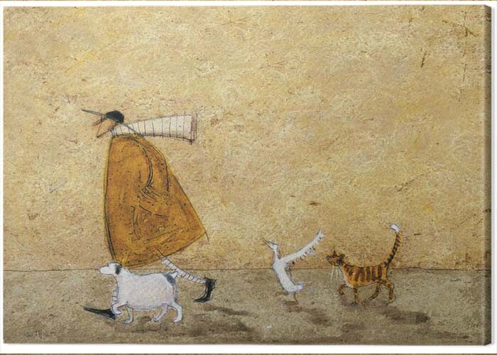 Obraz na plátně Sam Toft - Ernest, Doris, Horace and Stripes, 2 - 40×50 cm