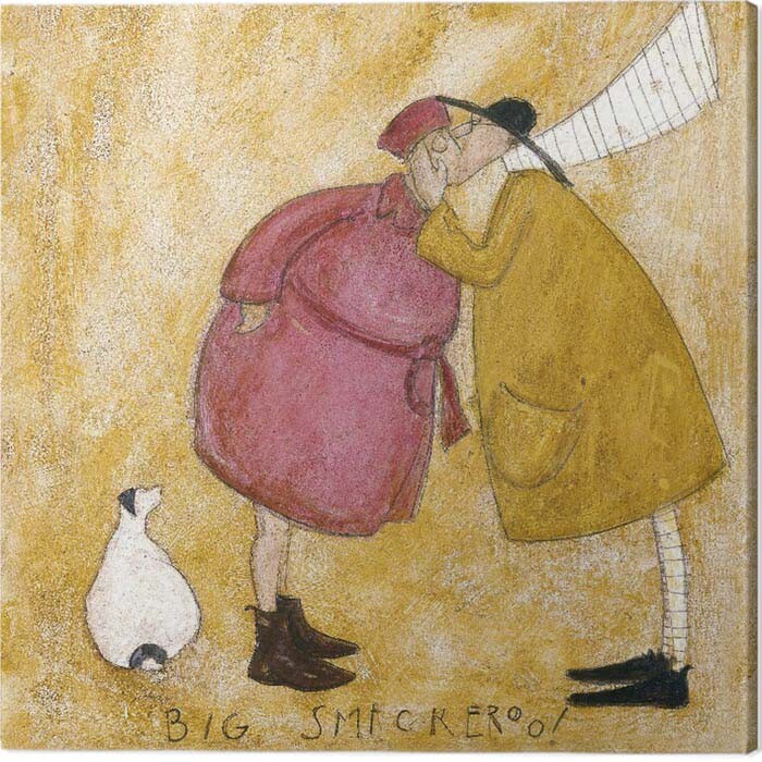 Obraz na plátně Sam Toft - Big Smackeroo!, 2 cm - 30×30 cm