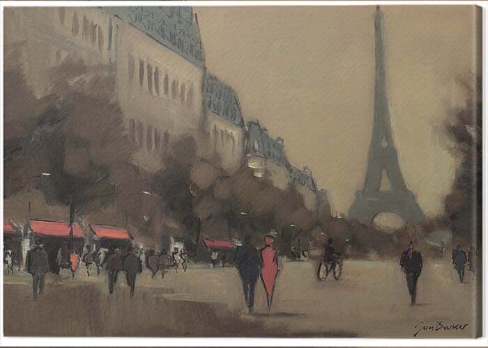 Canvas Print Jon Barker - Time Out in Paris