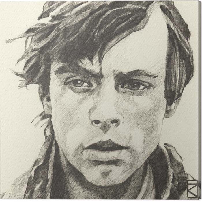 Billede på lærred Star Wars - Luke Skywalker