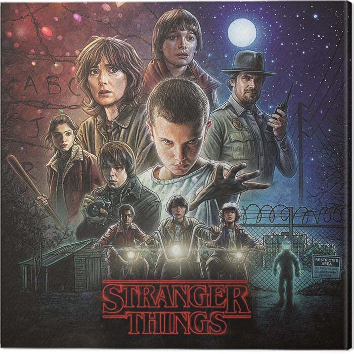 Schilderij op canvas Stranger Things - On Sheet