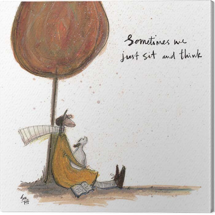Billede på lærred Sam Toft - Sometimes We Just Sit and Think