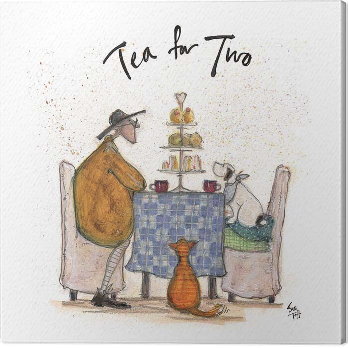 Billede på lærred Sam Toft - Tea for Two - Colour