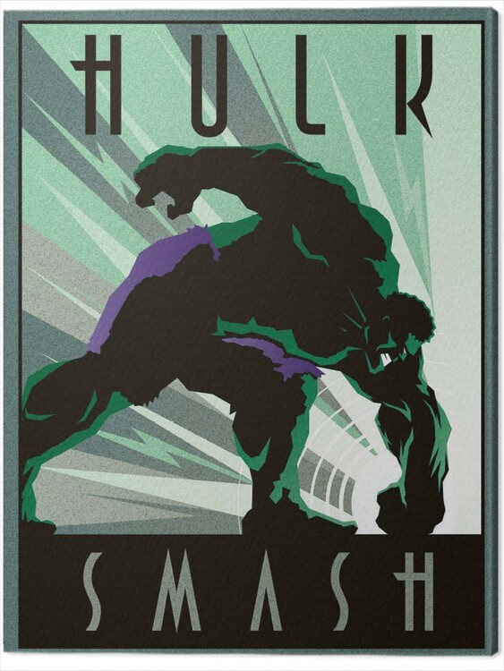 Cuadro en lienzo Marvel - Hulk