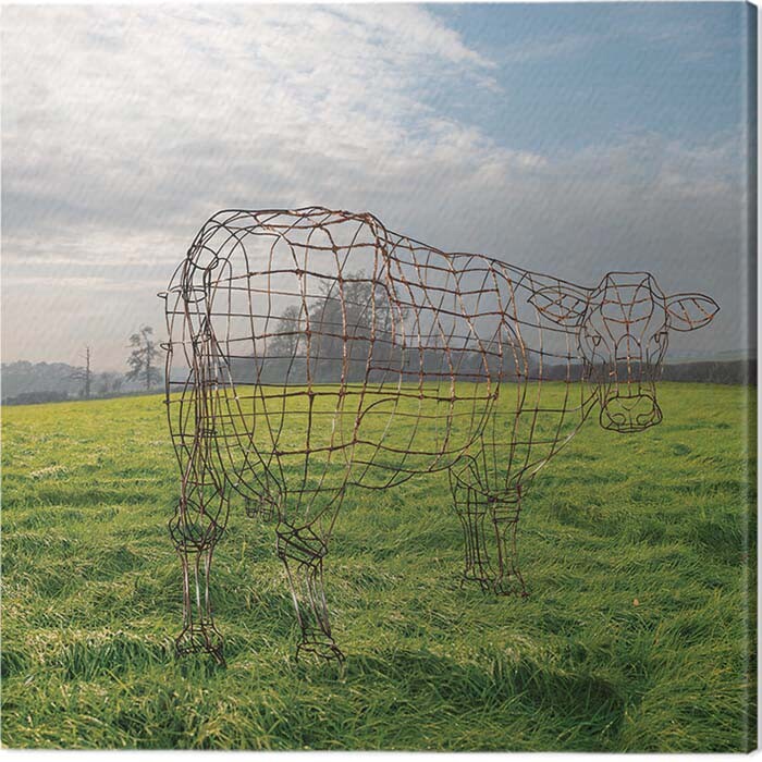 Obraz na plátně Pink Floyd - Wireframe Cow