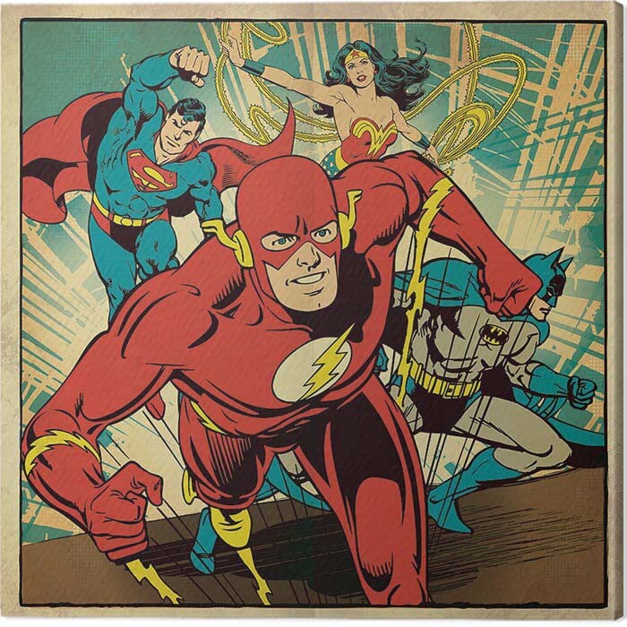Bilde på lerret DC Comics - Heroes Together