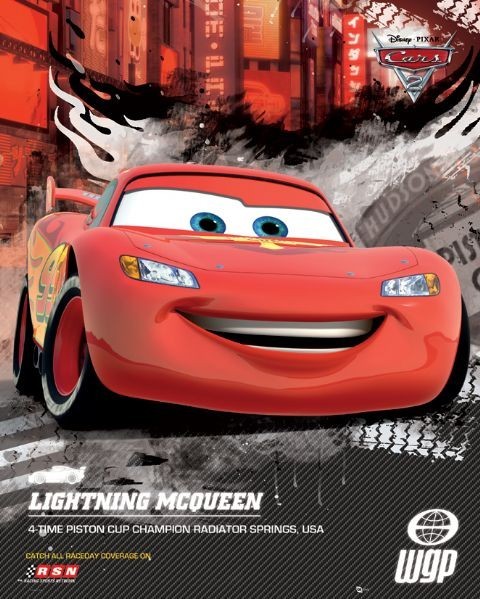 Poster CARS 2 - lightning world