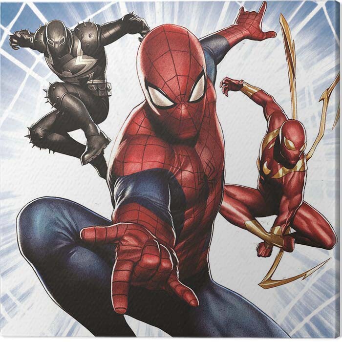Obraz na plátně Spider-Man - Trio, 2 - 40×40 cm