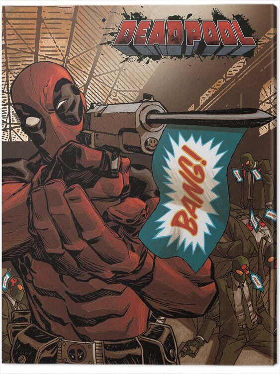 Schilderij op canvas Deadpool - Bang