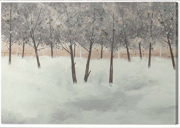 Obraz na płótnie Stuart Roy - Silver Trees on White