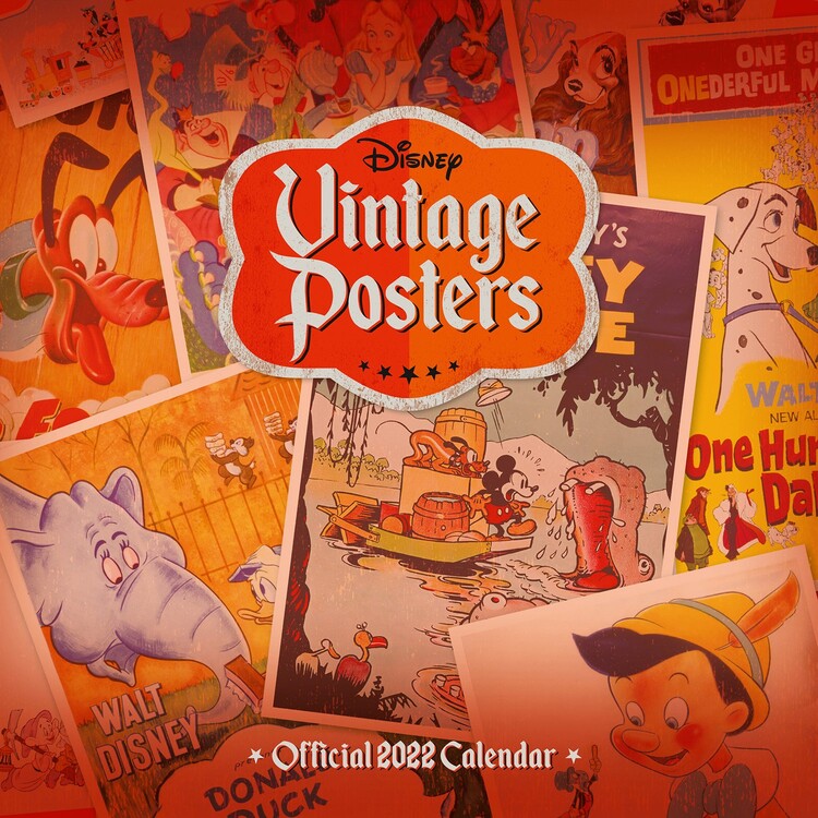 Kalender 2027 Disney - Vintage Posters