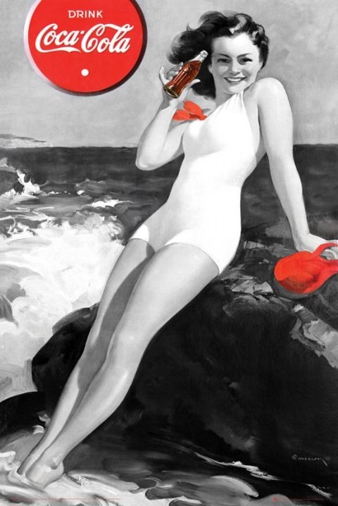 Poster Coca Cola - girl