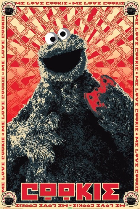 Plakát SESAME STREET - cookie monster