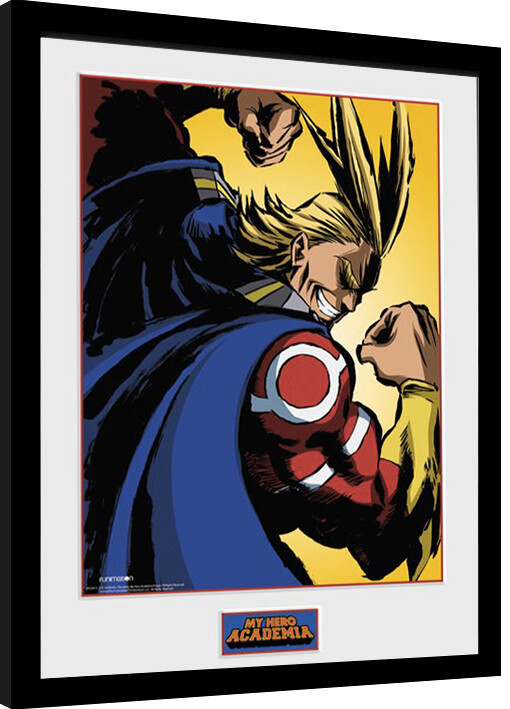 Ingelijste poster My Hero Academia - All Might