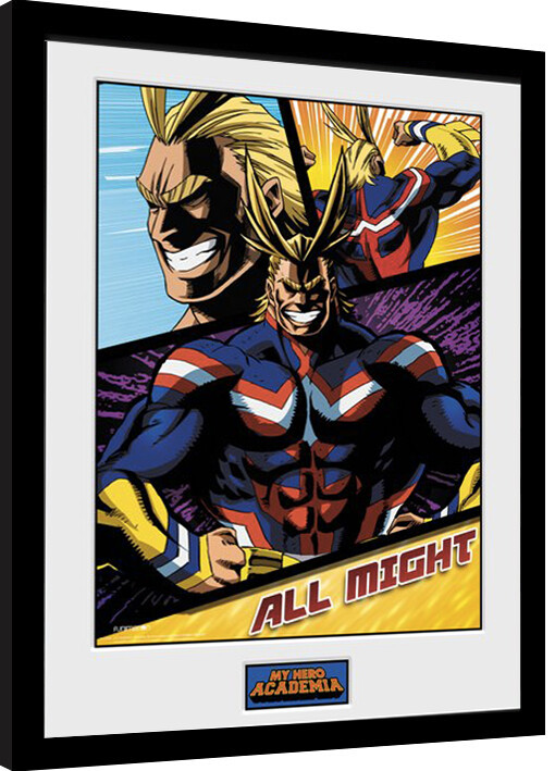 Poster incorniciato My Hero Academia - All Might Panels