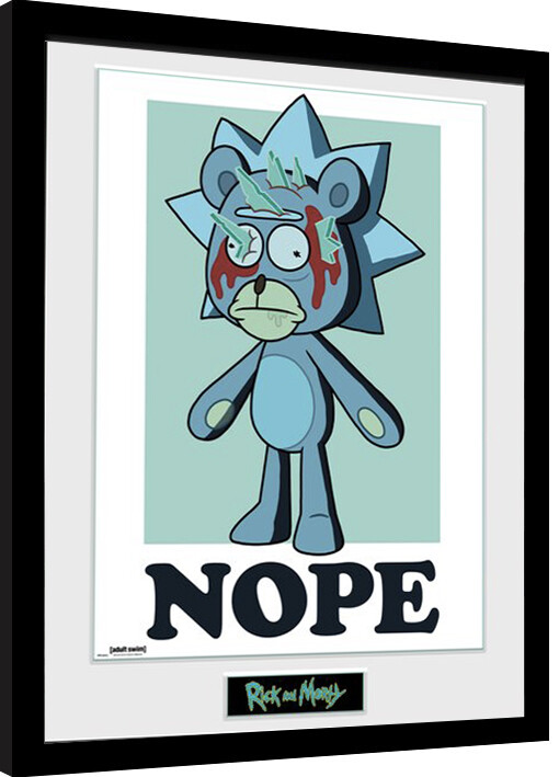 Oprawiony plakat Rick and Morty - Nope