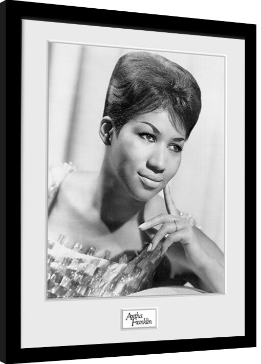 Oprawiony plakat Aretha Franklin - Portrait