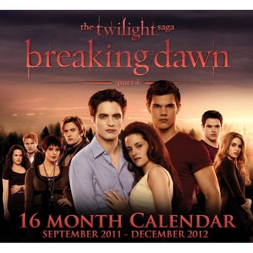 Calendario 2027 Calendario 2012 - TWILIGHT BREAKING DAWN