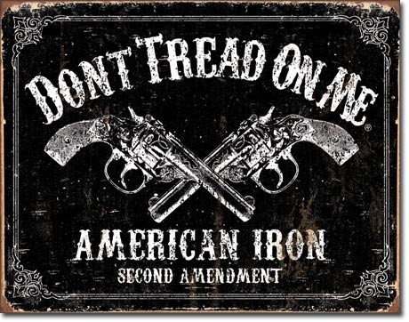 Metallschild DTOM - american iron