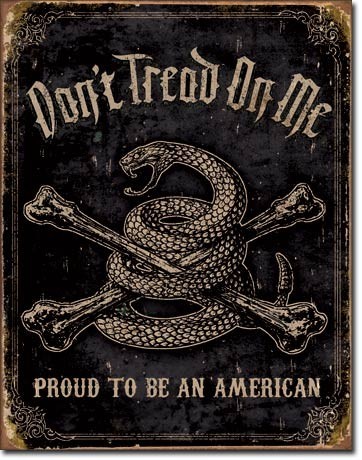 Metallschild DTOM - proud american