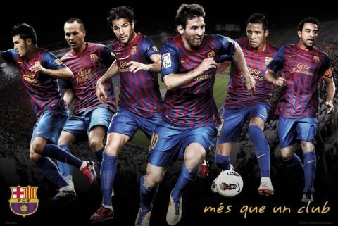 Plakát Barcelona - players 11/12