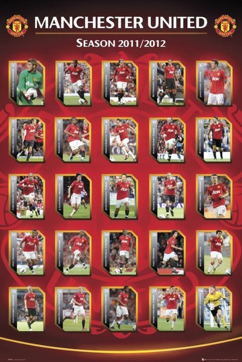 Plakát Manchester United - squad