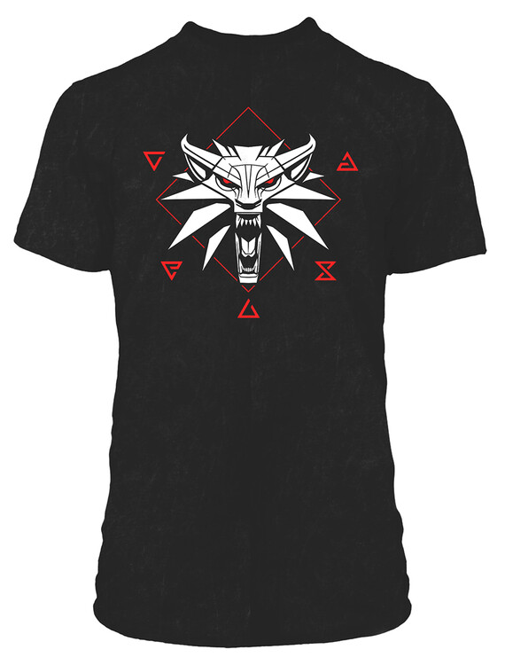 Tričko The Witcher 3 - Wolf Signs