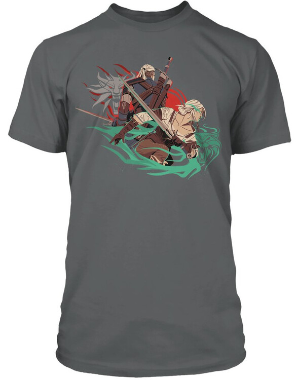 Levně Tričko The Witcher 3 - Back to Back, S