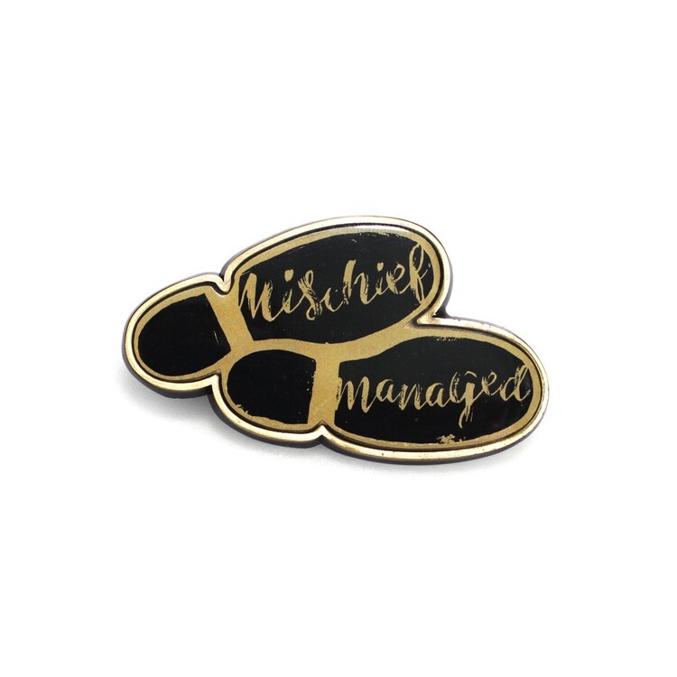Button Pin Badge Enamel - Harry Potter - Mischief Managed