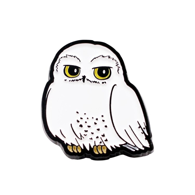 Button Pin Badge Enamel - Harry Potter - Hedwig