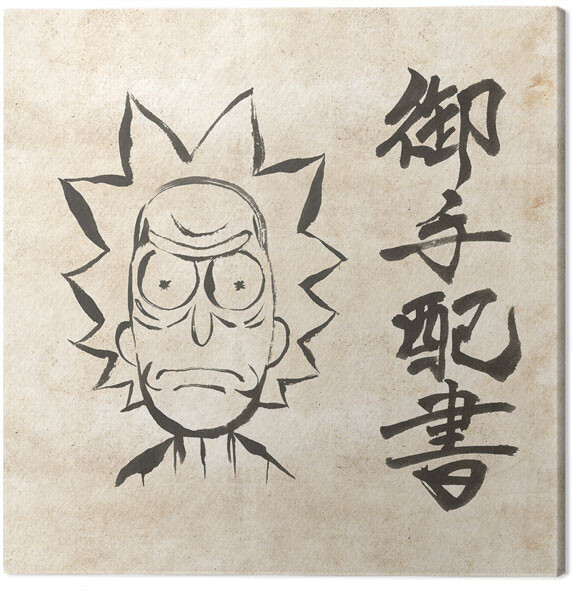 Billede på lærred Rick and Morty - Wanted Scroll