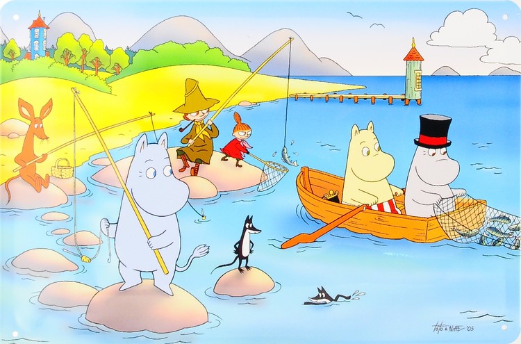 Metallschild MOOMINS
