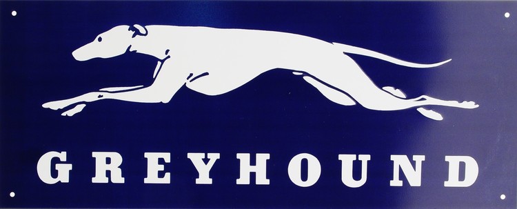 Metallschild GREYHOUND