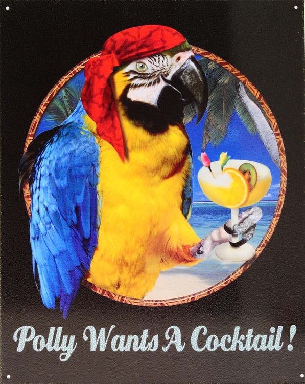 Metallschild POLLY COCTAIL