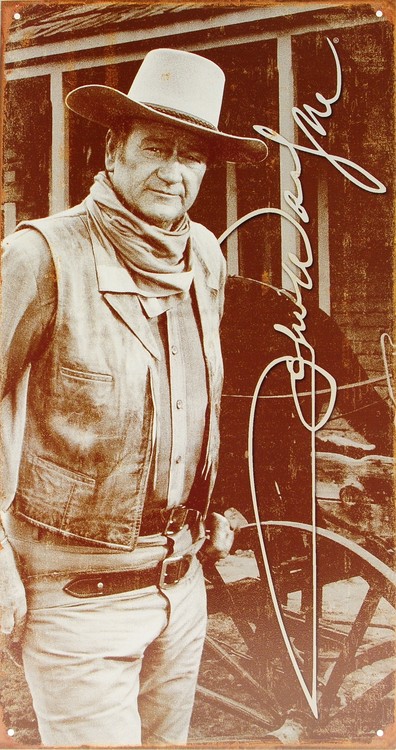 Metalskilt JOHN WAYNE